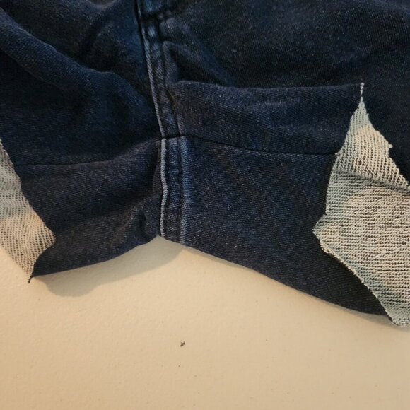 Riders Lee Shorts Womens SIze10 Blue Frayed Hem Mid Rise Stretch Denim Cut Off - Picture 13 of 16